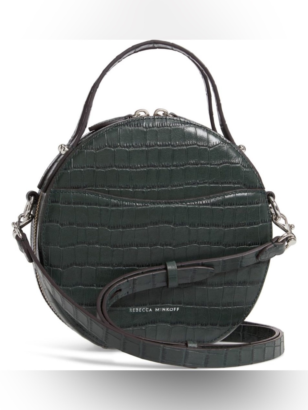Rebecca Minkoff Green Croc Crossbody Bag